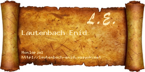 Lautenbach Enid névjegykártya